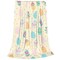 Happy Easter Day Eggs Throw Blanket, Cute Soft Ligtweight Fleece Blanket, Yellow Durable Cozy Anti-Pilling Flannel Blanket for Baby Kids Girls Gift Home Decor 40x50 inches